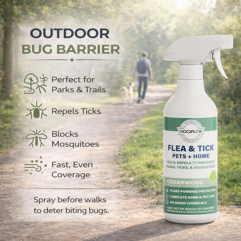 Plant-Based Flea Spray with Cedarwood Scent 16 Oz M853353