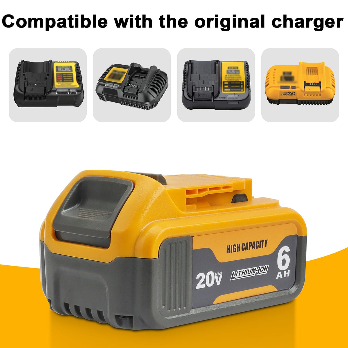 2 Pack 20V 6Ah Replacement Battery A30949