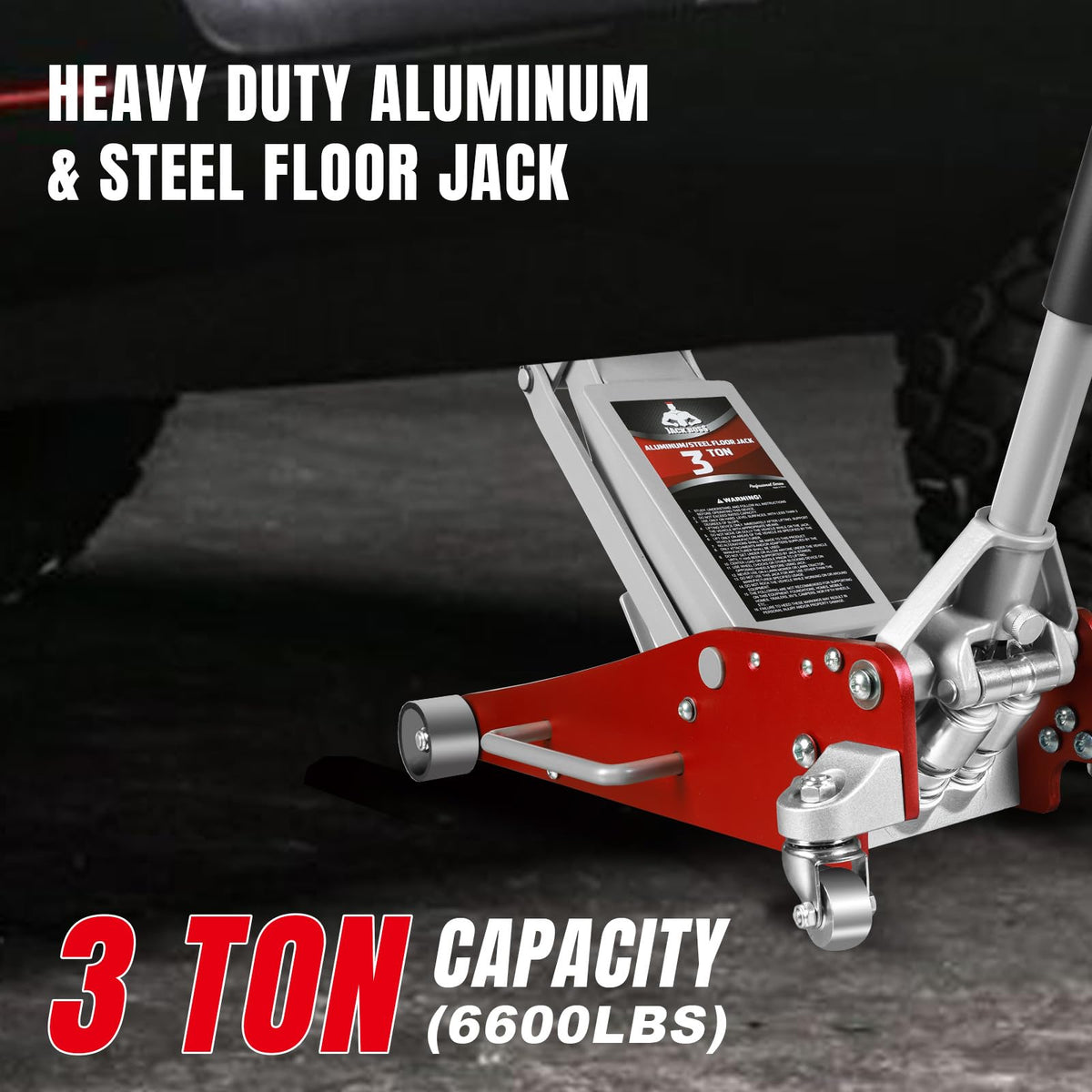 3 Ton Low Profile Aluminum and Steel Car Jack with Jack Stand D327935