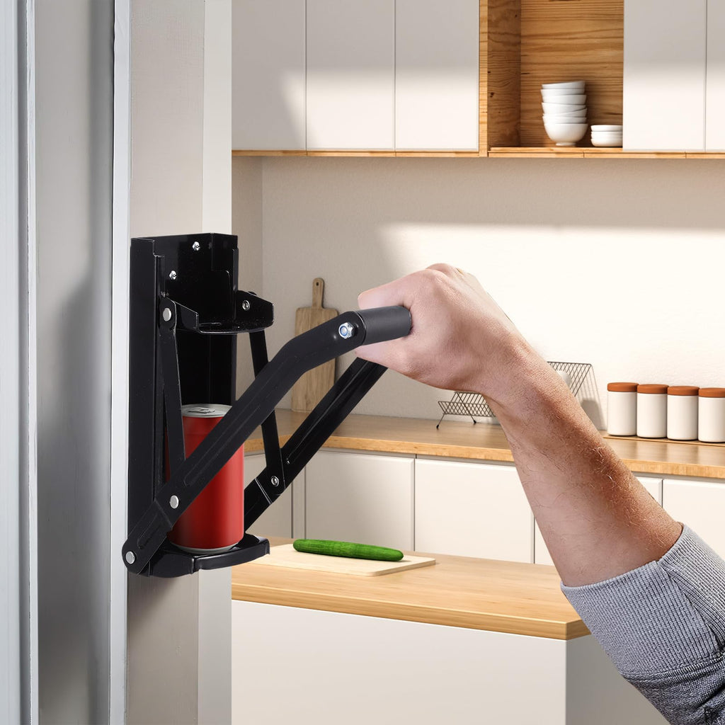 Wall Mounted Stainless Steel Can Crusher with Bottle Opener W7238