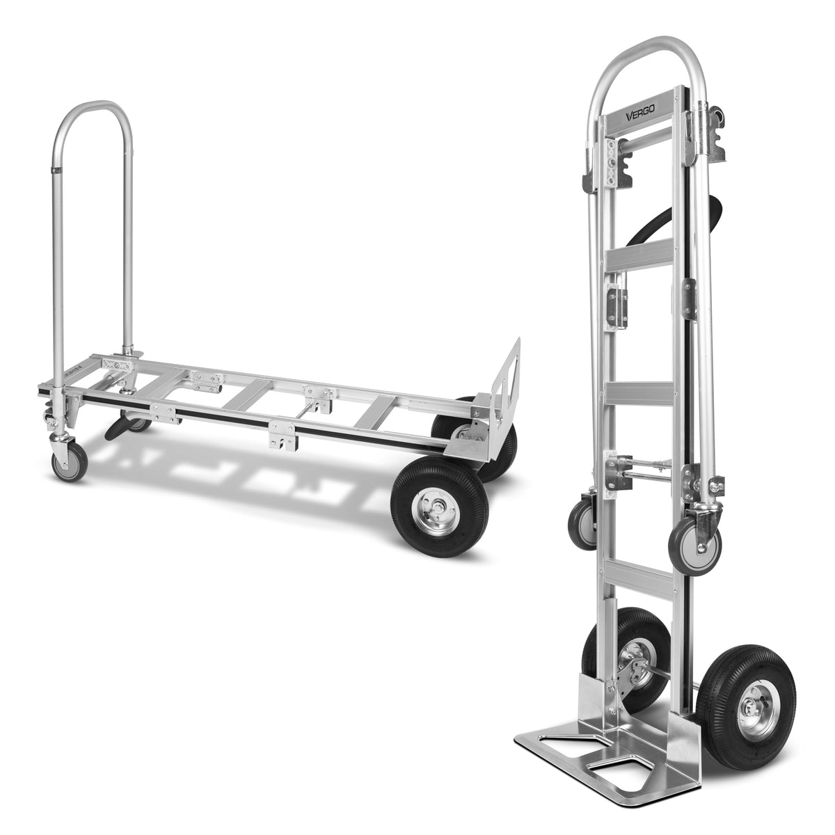 Heavy Duty Aluminum 2 in 1 Convertible Hand Truck 800 lb Capacity V59577