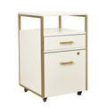 2 Drawer Rolling File Cabinet with Lock Q6371