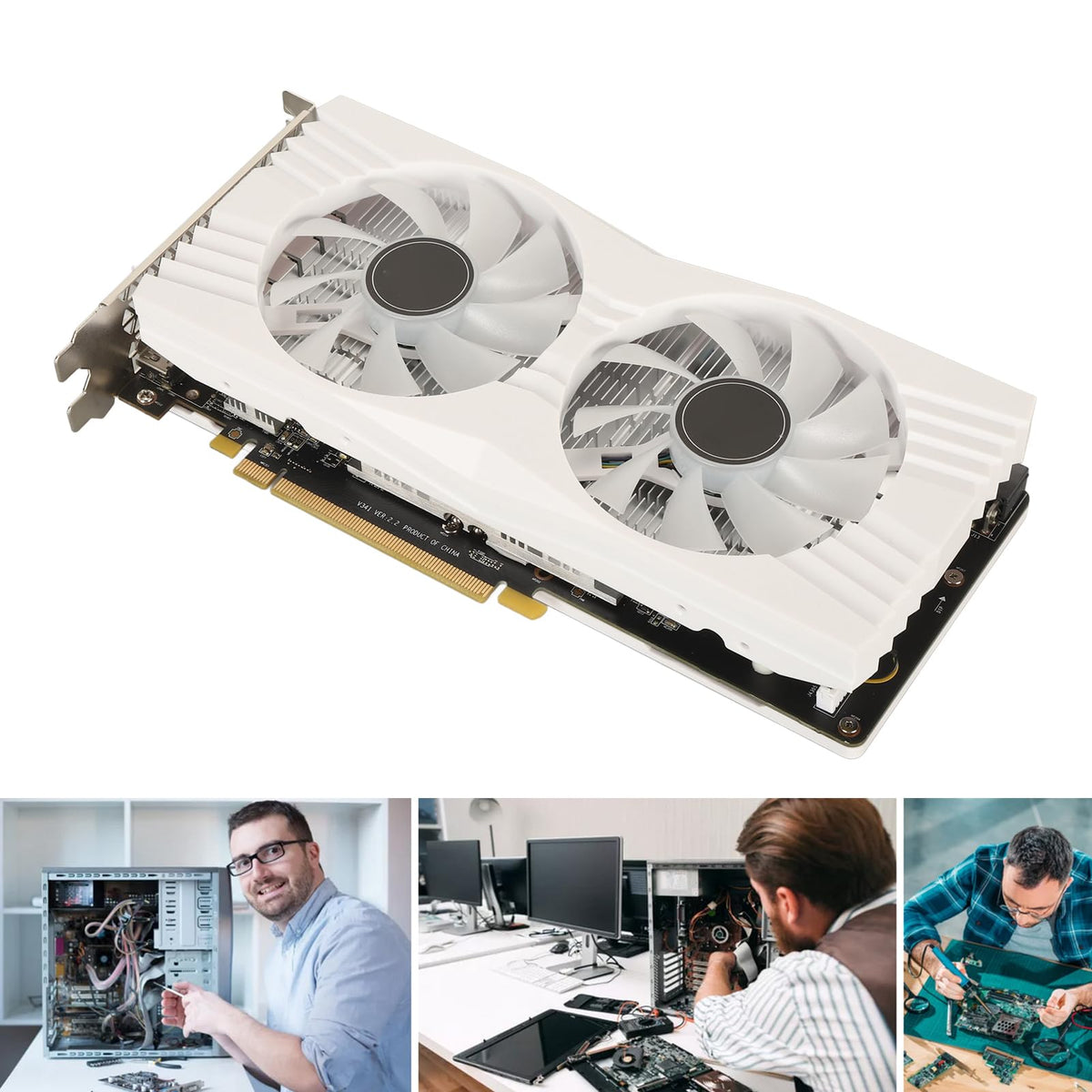 8GB GDDR5 RX 580 Graphics Card with Cooling Fans P202