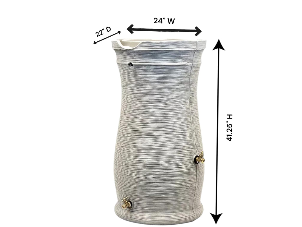 50 Gallon Sandstone Rain Barrel (2 Pack) O520289