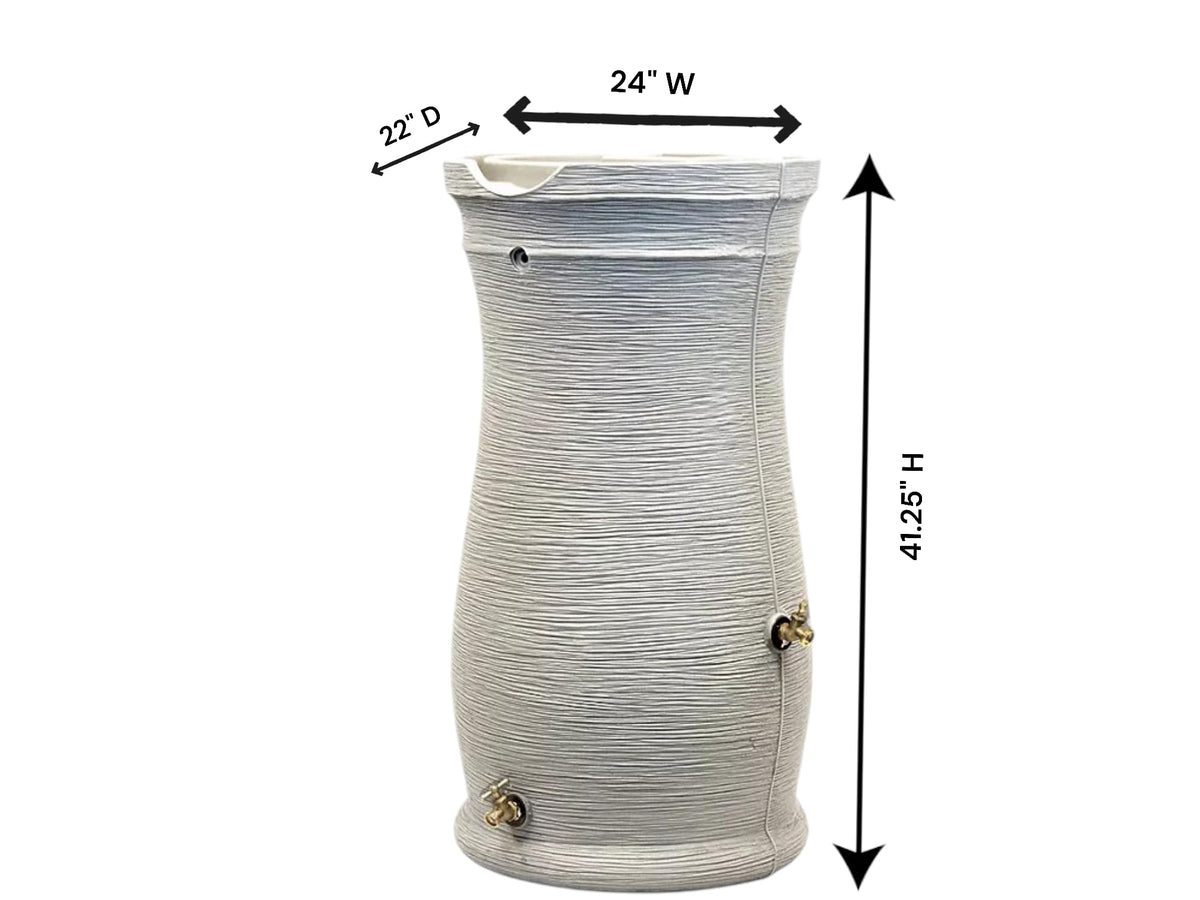 50 Gallon Sandstone Rain Barrel (2 Pack) O520289