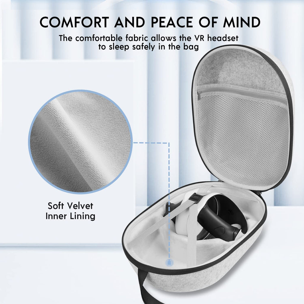 Hard Carrying Case for Gaming Headset and Touch Controllers V3109
