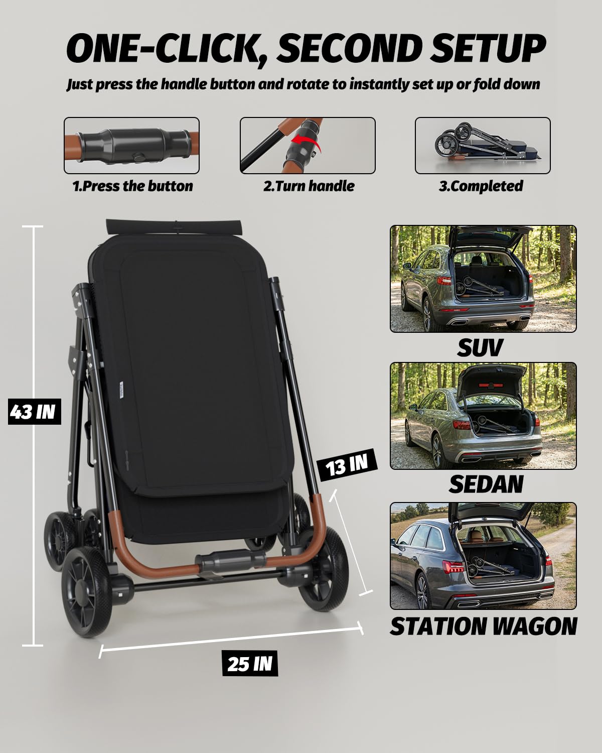Black Dog Stroller T75735