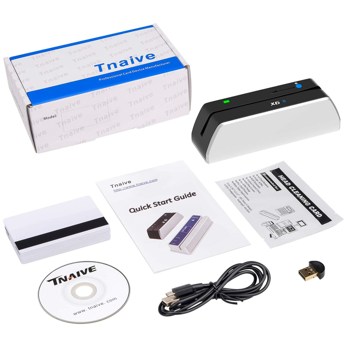 Bluetooth Magnetic Card Reader Writer USB 3 Tracks B29341