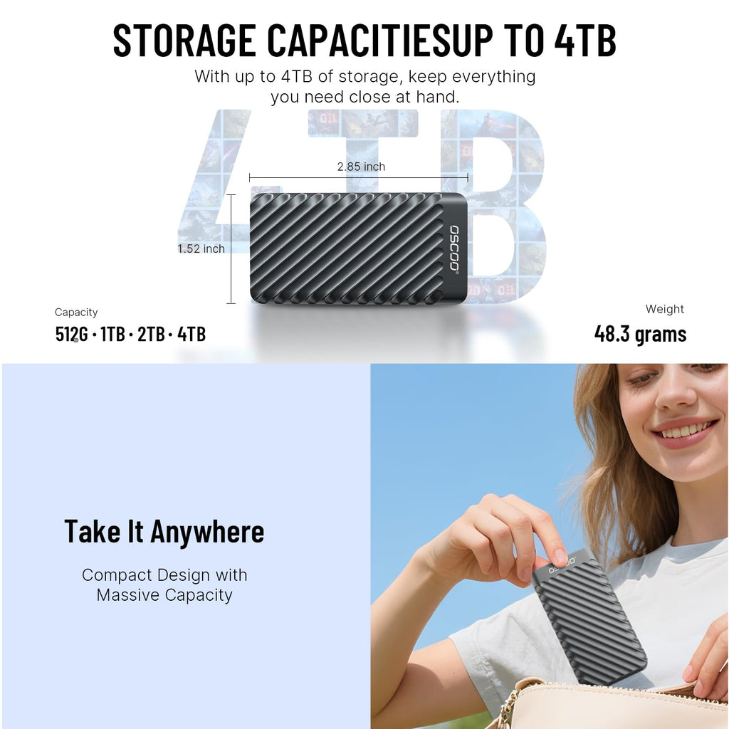 1TB USB 3.2 Gen 2 External SSD K85963