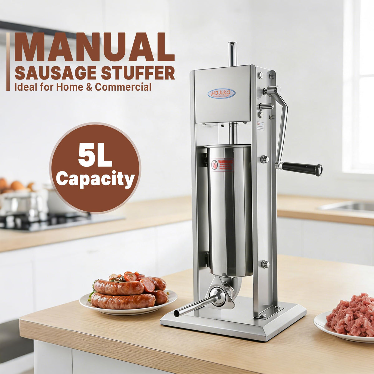 11 Lb Stainless Steel Vertical Sausage Stuffer V752592