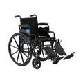 Lightweight Wheelchair with Swing-Back Desk-Length Arms and Elevating Leg Rests S371