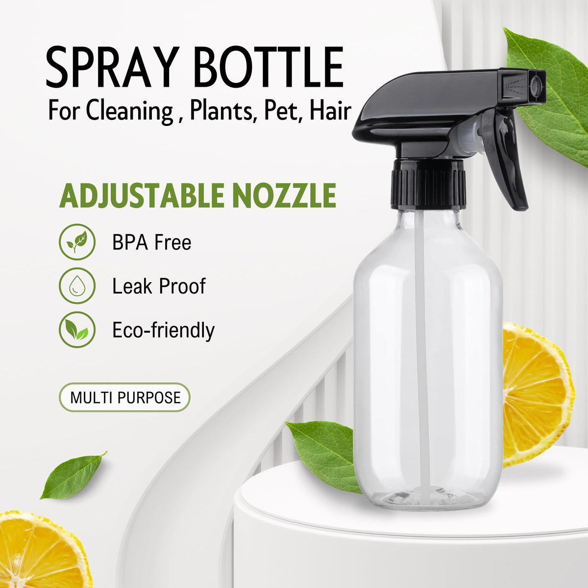Plastic Spray Bottles 2 Pack 10 oz R2495