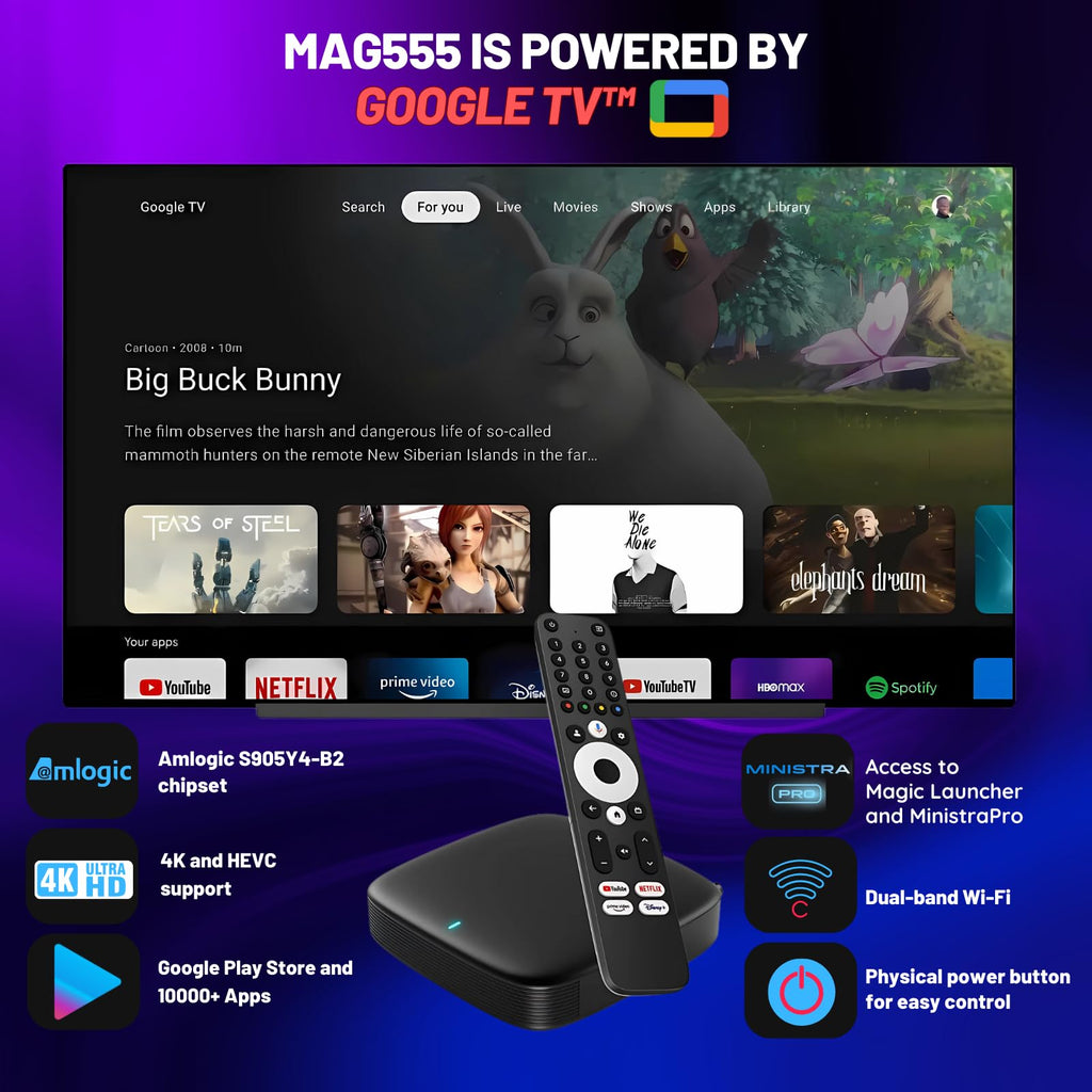 4K Streaming Media Player with Voice-Control Remote R34235