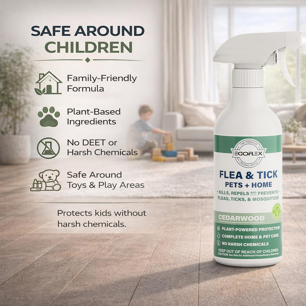 Plant-Based Flea Spray with Cedarwood Scent 16 Oz M853353