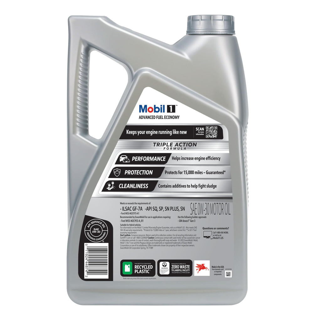 0W-30 Full Synthetic Motor Oil 5 Quart K265