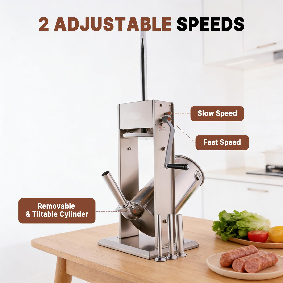 11 Lb Stainless Steel Vertical Sausage Stuffer V752592