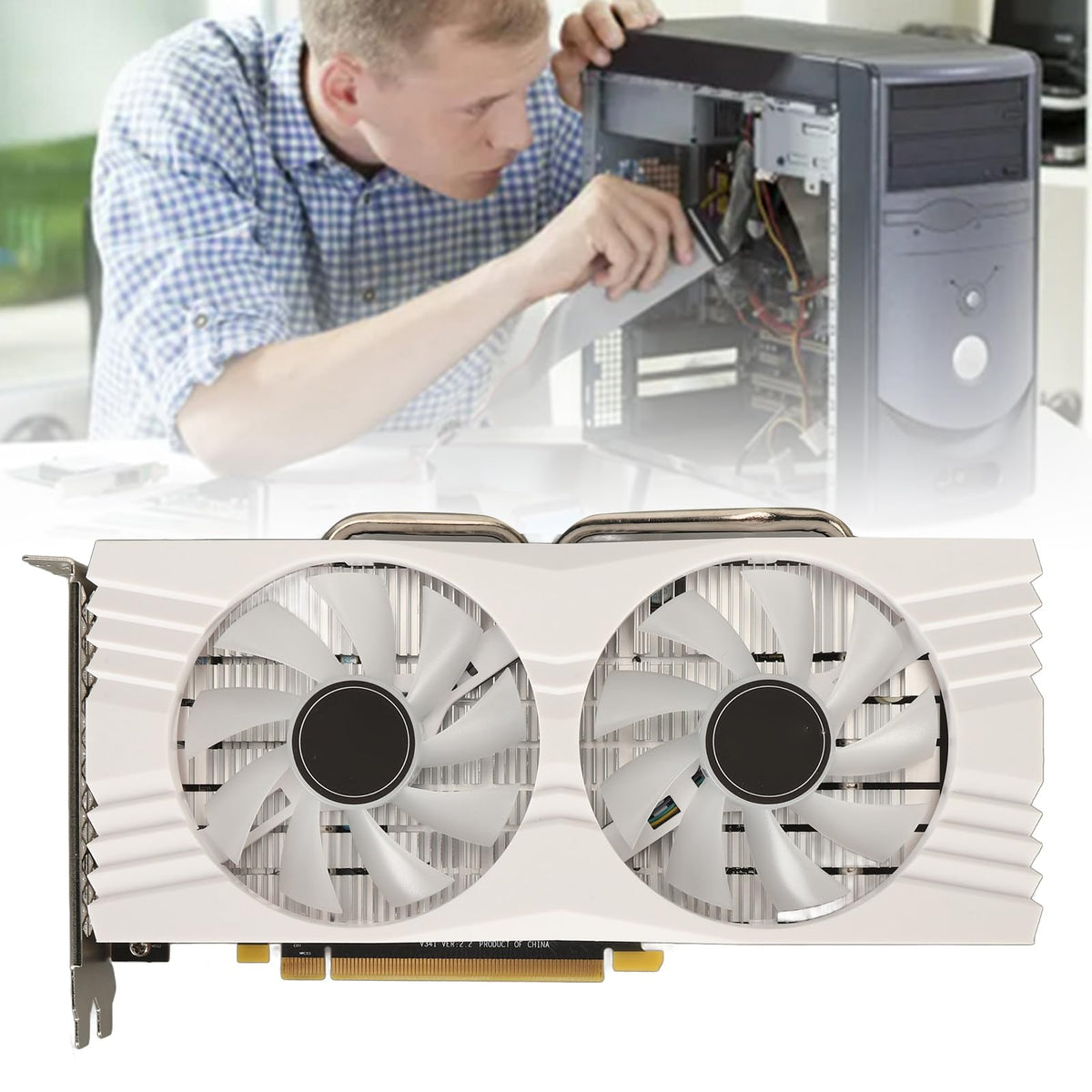 8GB GDDR5 RX 580 Graphics Card with Cooling Fans P202