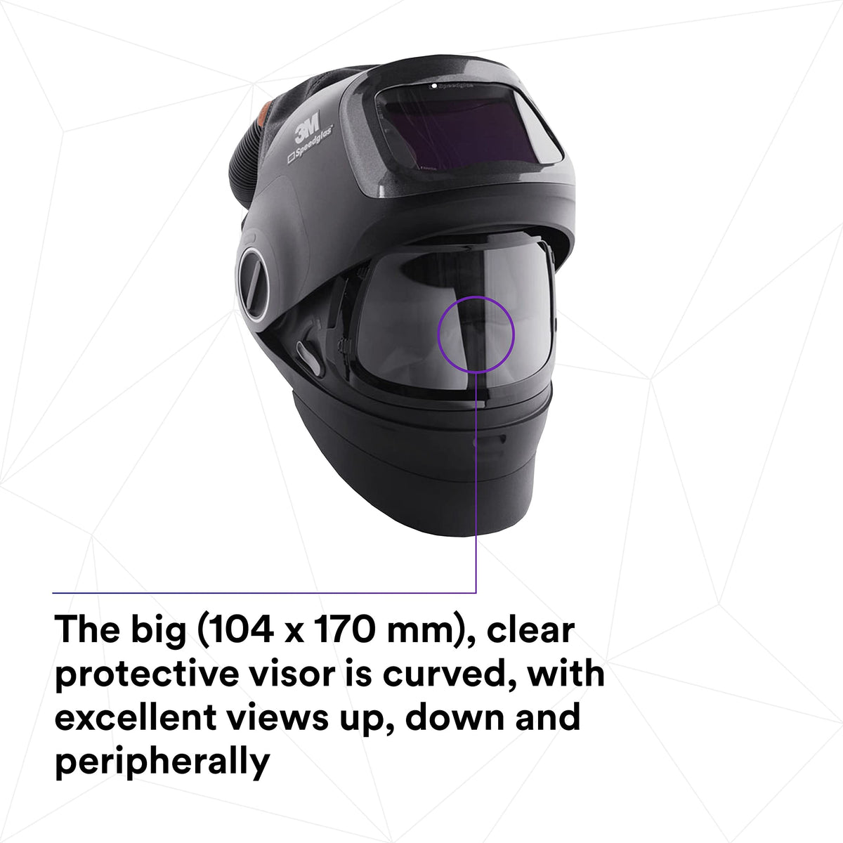 Heavy-Duty Welding Helmet with PAPR Assembly U656
