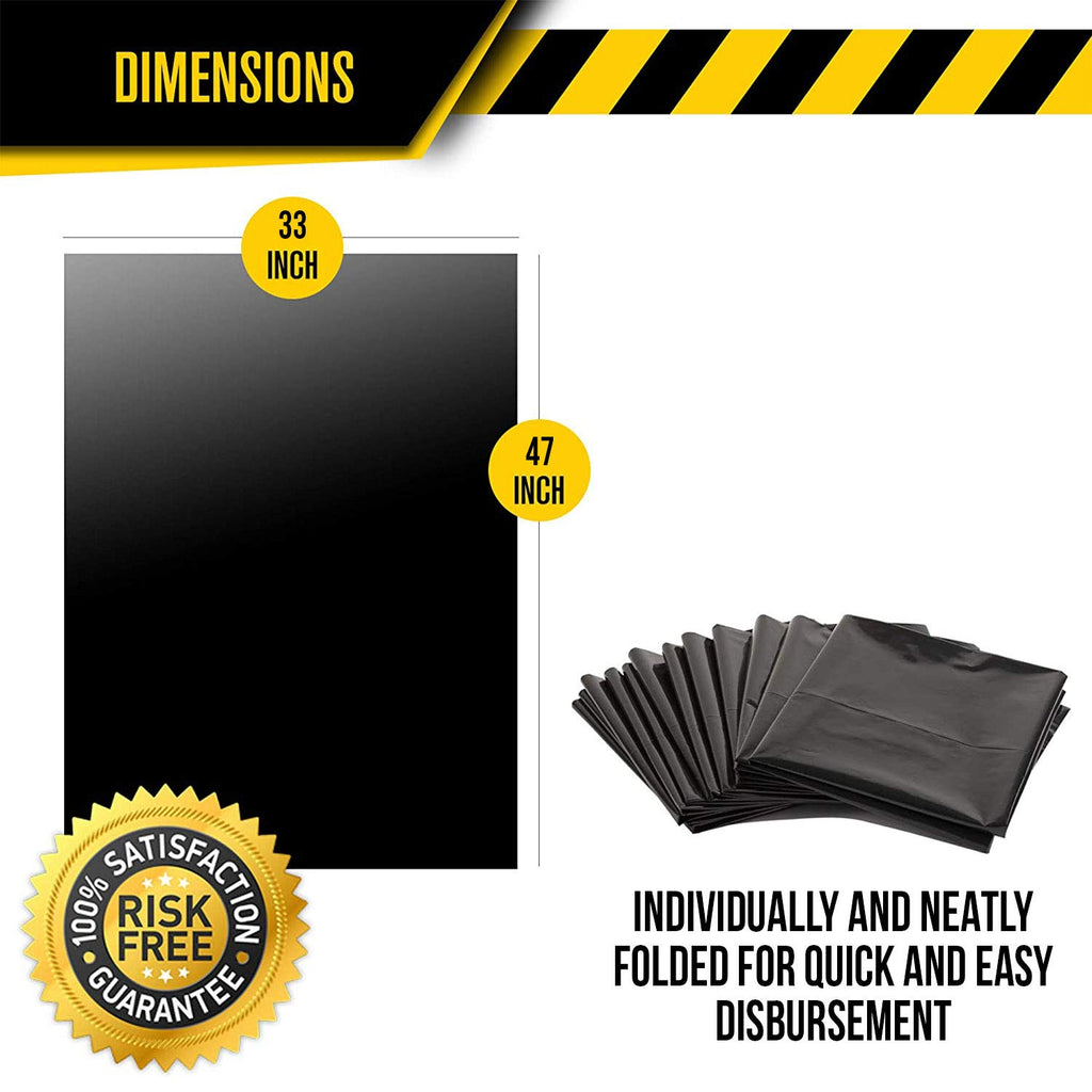 Black 40-45 Gal Trash Bags, 1.5 MIL, 100 Pk Z8047