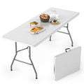 6FT White Folding Table E407