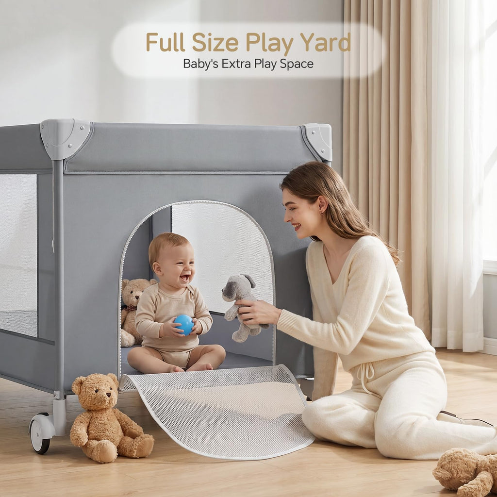 4 in 1 Grey Baby Bassinet Z264145