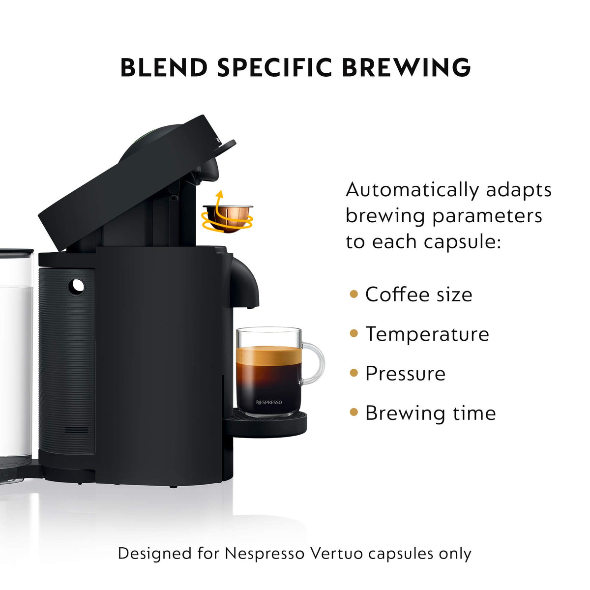 Matte Black Coffee and Espresso Maker N134