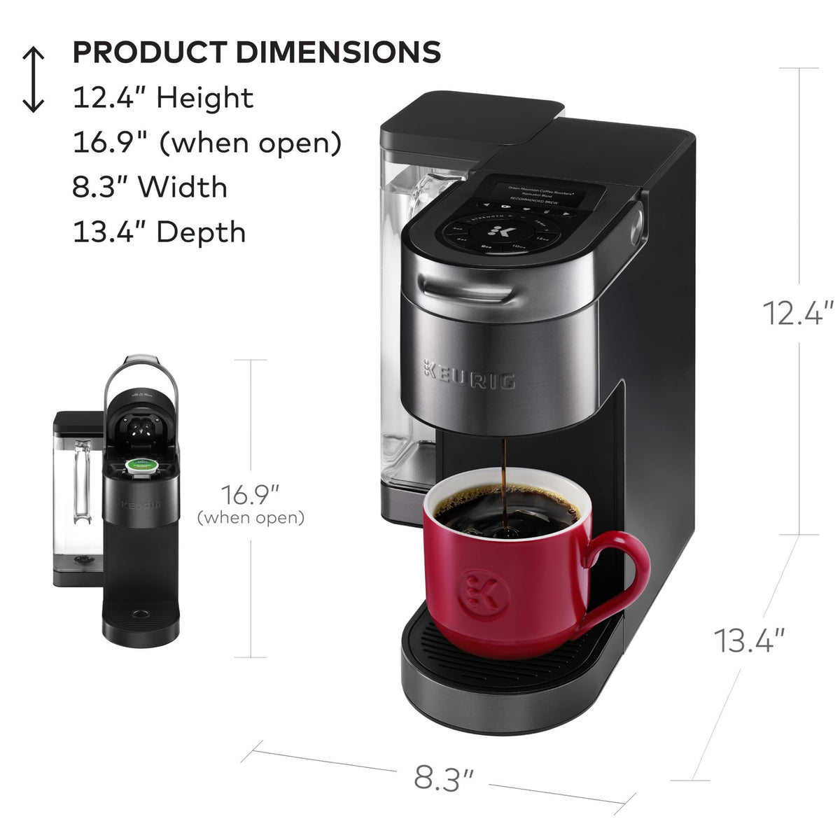 Black Single Serve K-Cup Pod Coffee Maker A28008