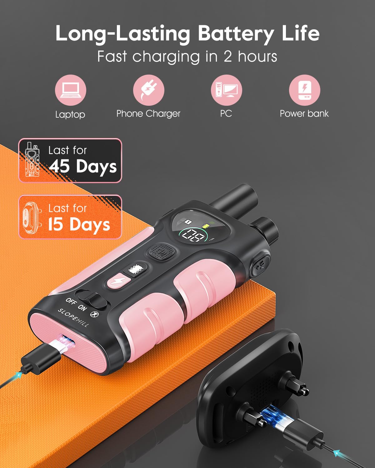 Pink Dog Training Collar with Remote B30226