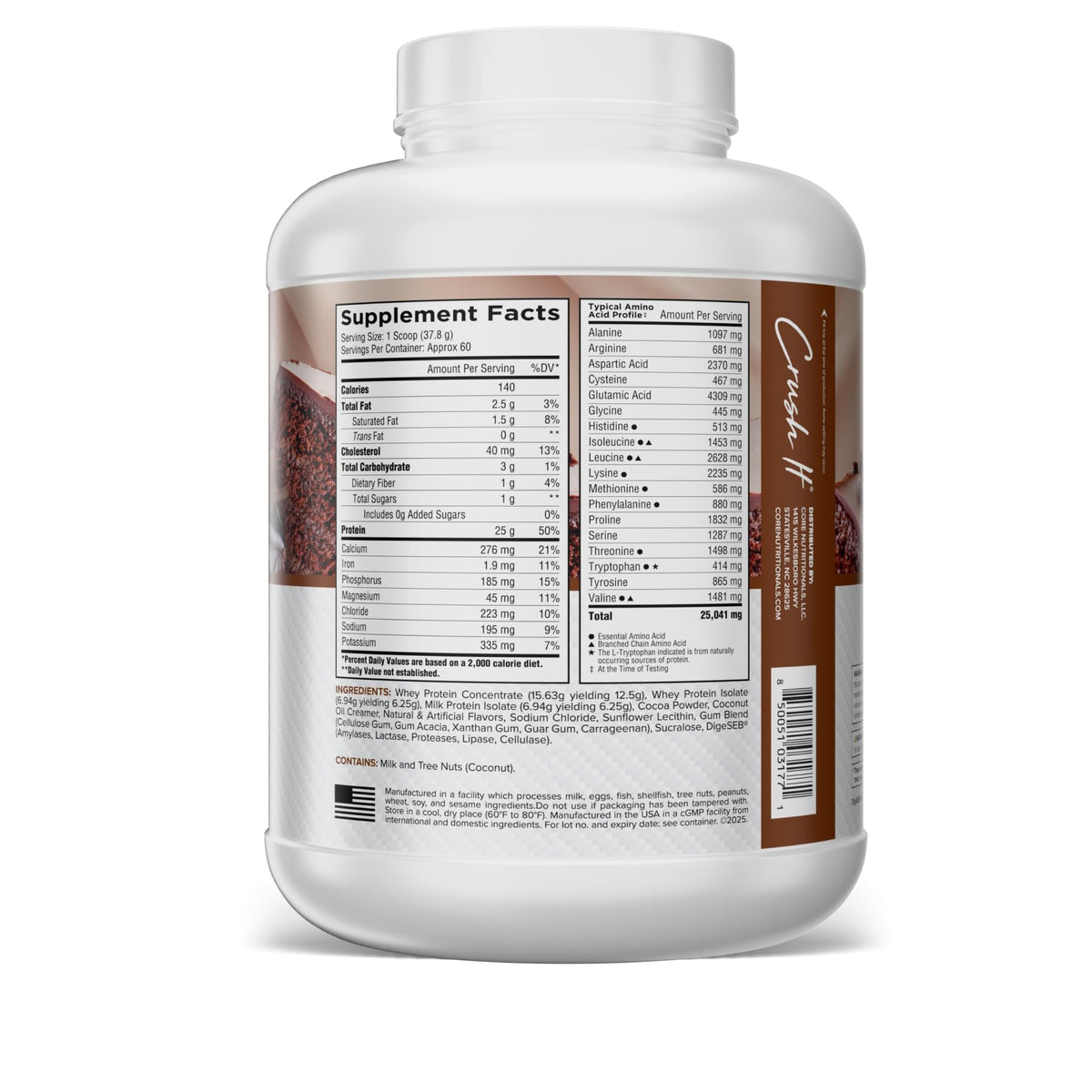 Whey Protein Blend with MCTs & Digestive Enzymes 60 Servings N903