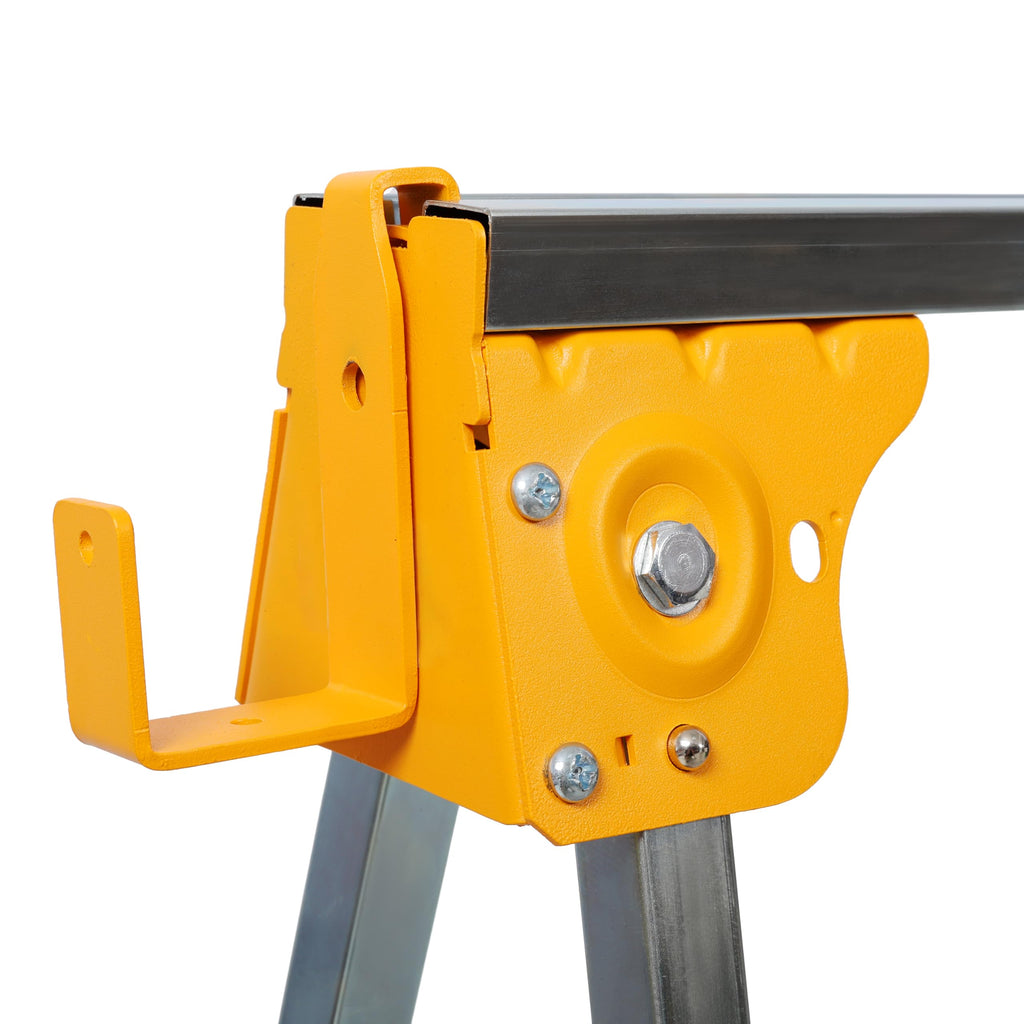 Adjustable Folding Steel Sawhorse 2-Pack 1000 lbs Capacity C511474
