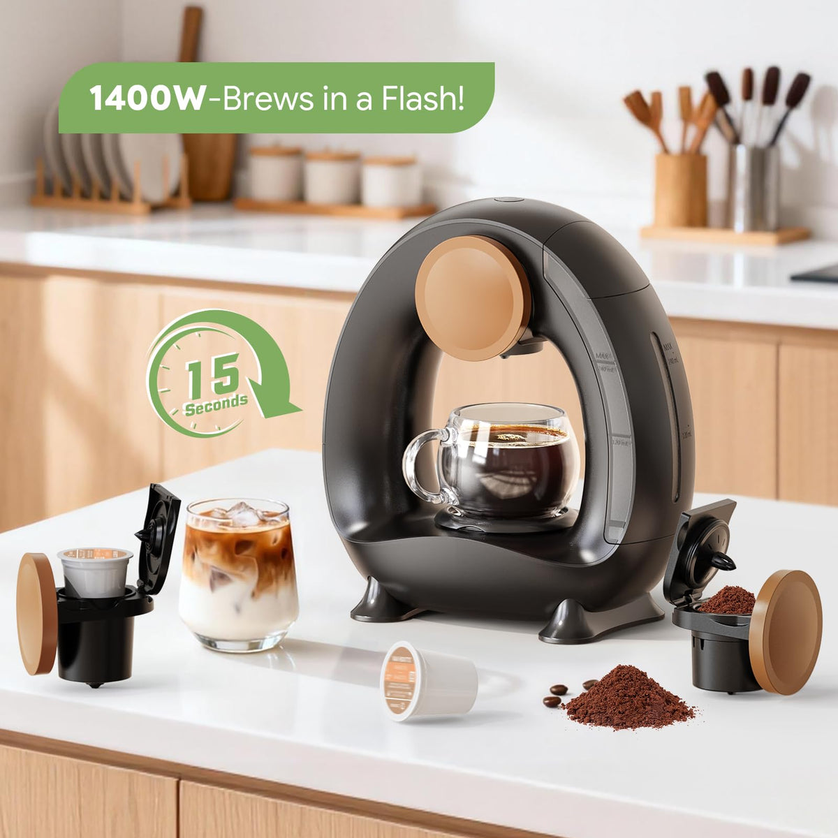 Single Serve Coffee Maker Black M42413