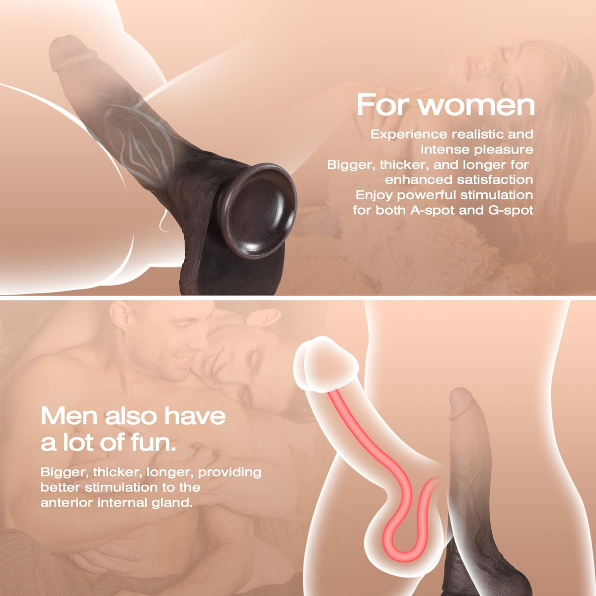11.5 Inch Black Silicone Dildo U19859