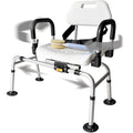 Extra-Wide 360lb Capacity Non-Slip Padded Shower Chair & Transfer Bench M511