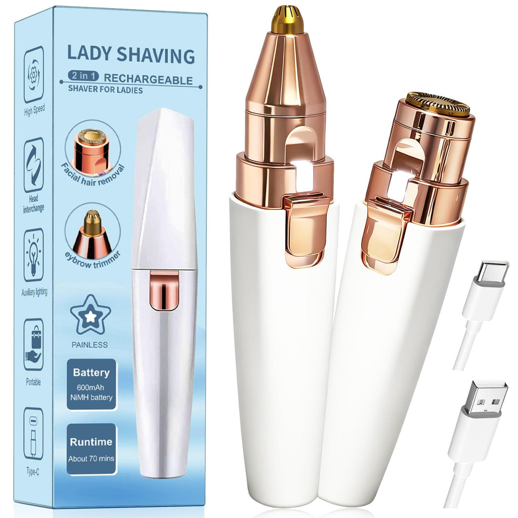 2-in-1 Electric Facial Hair Removal for Women G873078