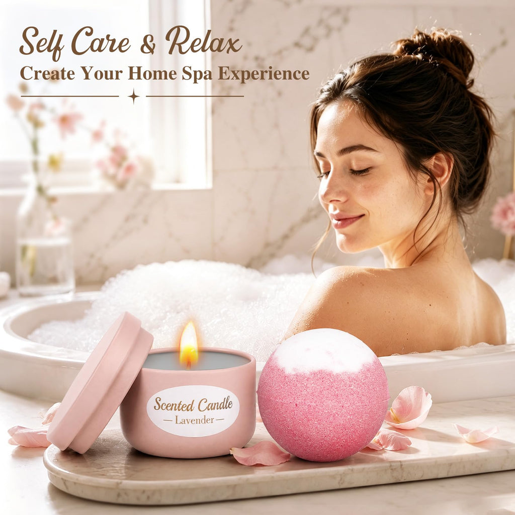 Pink Spa Gift Basket Set Q8987
