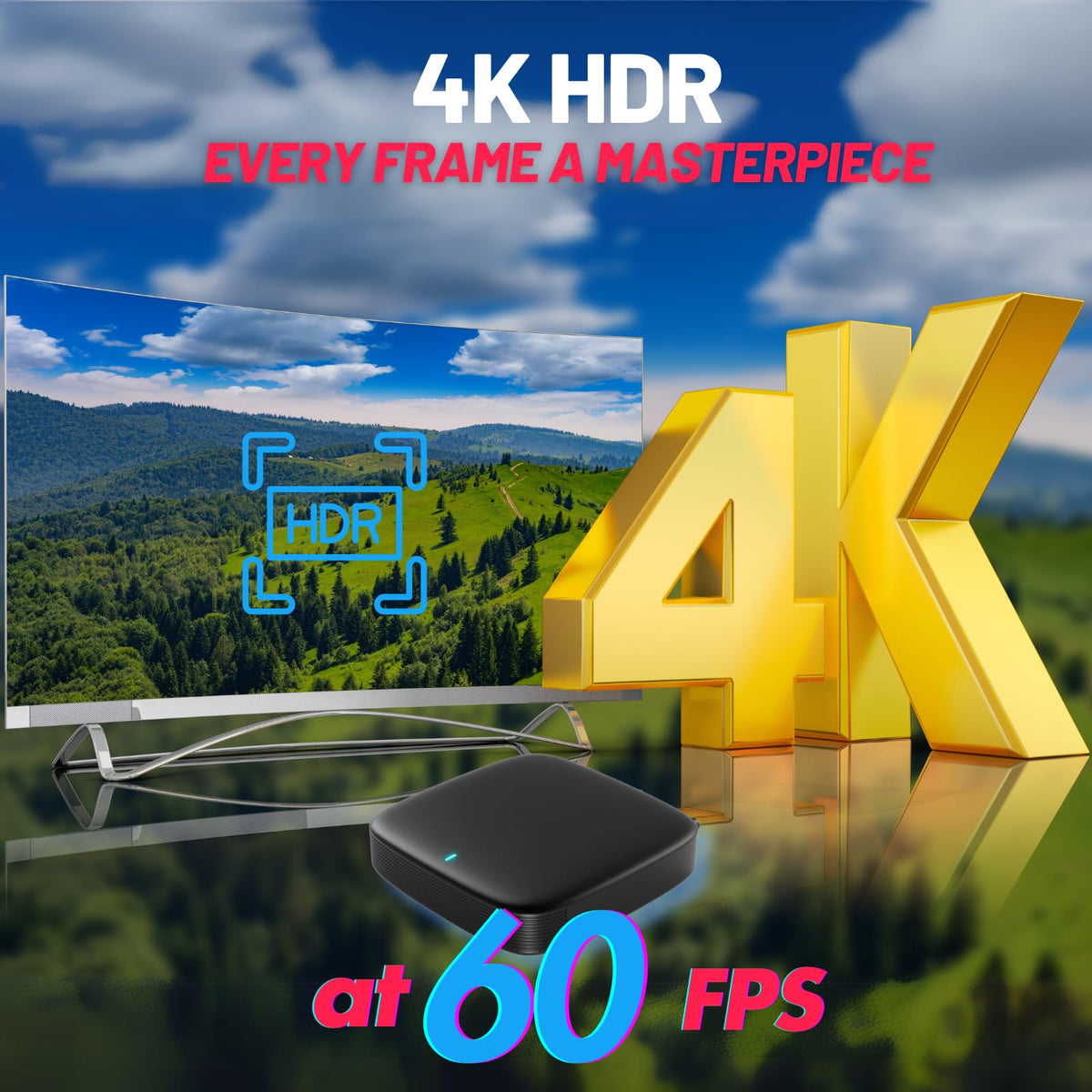 4K Streaming Media Player with Voice-Control Remote R34235