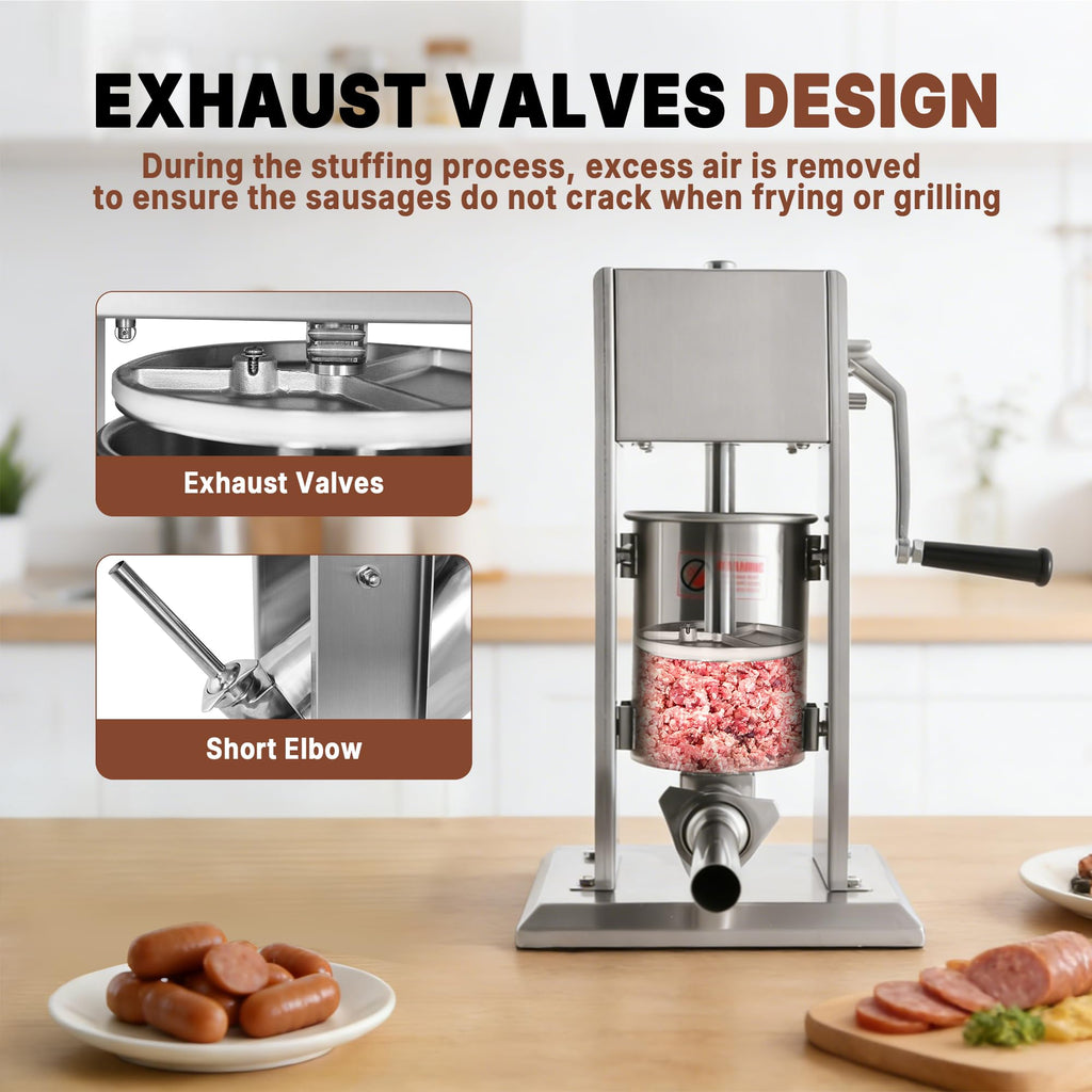 11 Lb Stainless Steel Vertical Sausage Stuffer V752592