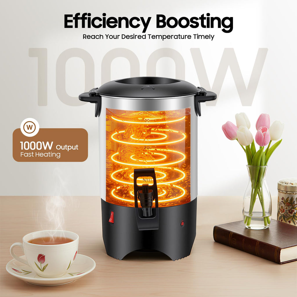 30 Cups Stainless Steel Electric Coffee Urn J938