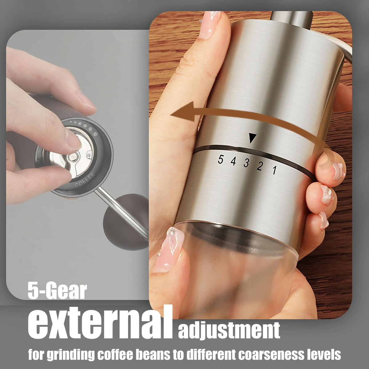 Manual Coffee Grinder with Ceramic Conical Burr M90429