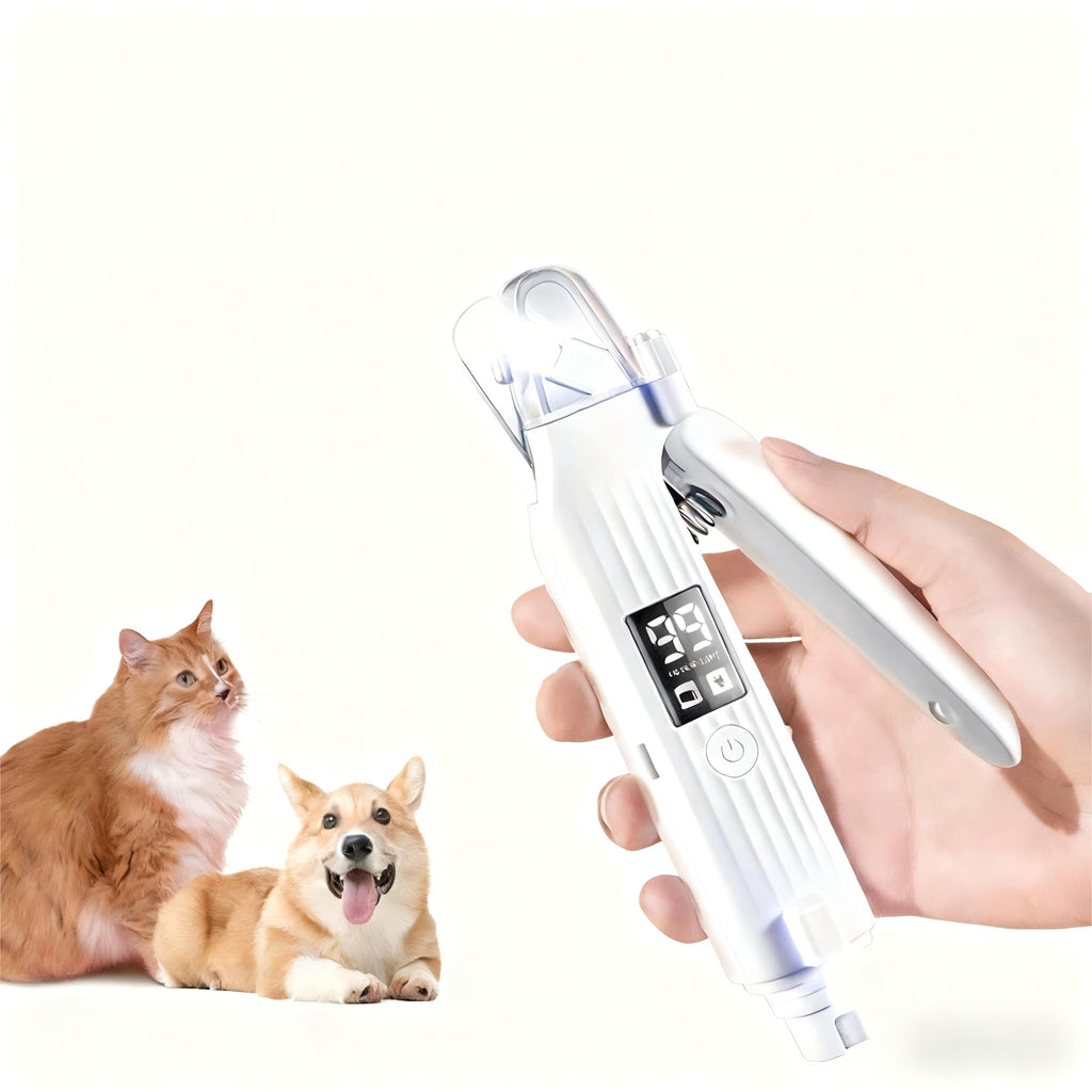 2-in-1 Dog Cat Nail Clipper Grinder with LED Light B681223