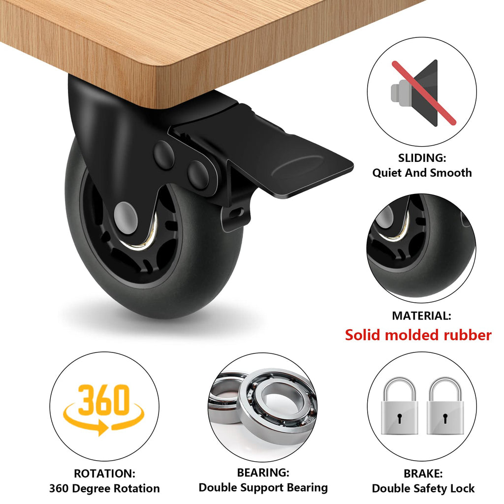 3” Lock Casters Set of 4 Heavy Duty I272390