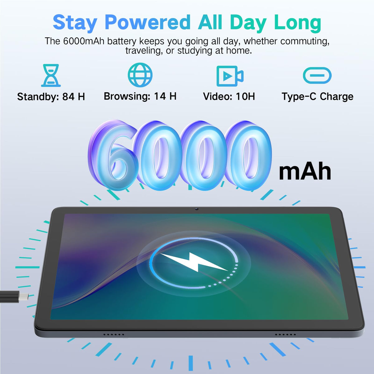 Android 15 Tablet 10.1 Inch Octa-Core 12GB RAM 128GB ROM L33210