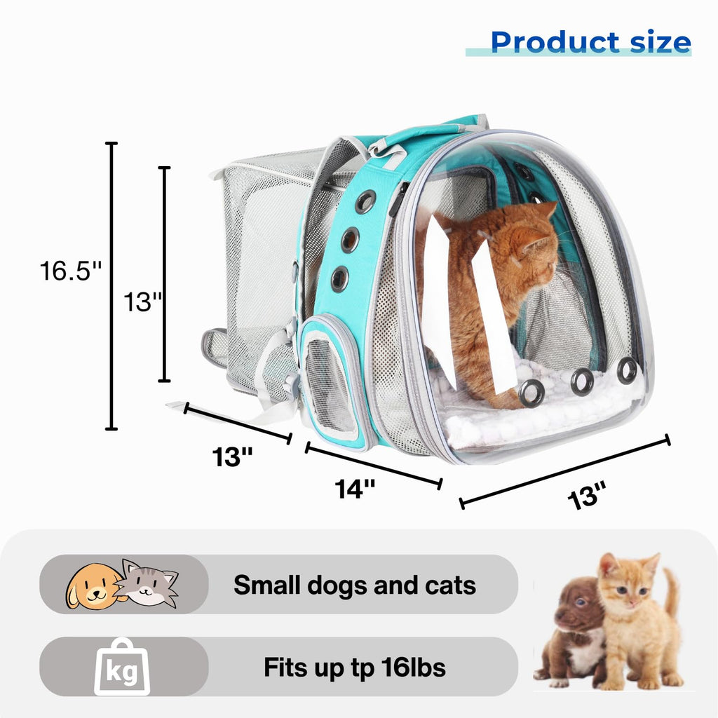 Expandable Cat Backpack with Mini Fan W912