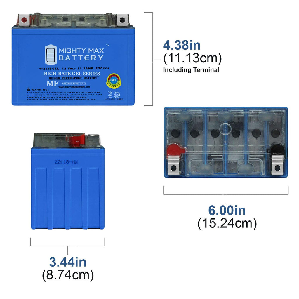 12V 11.2Ah GEL Battery D543