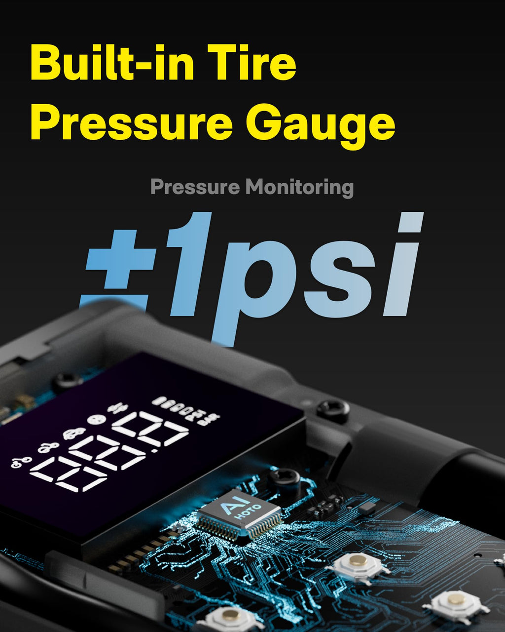 Portable Air Compressor with Digital Pressure Gauge 150PSI A213