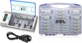 Universal Smart Battery Charger with 12 AA and 8 AAA Batteries K299820