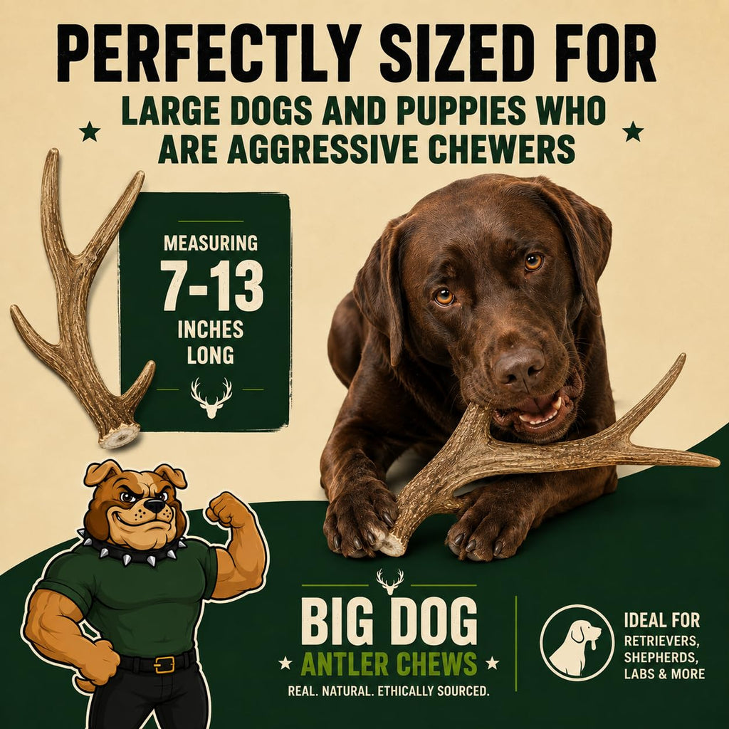 XL Deer Antler Dog Chew D8239