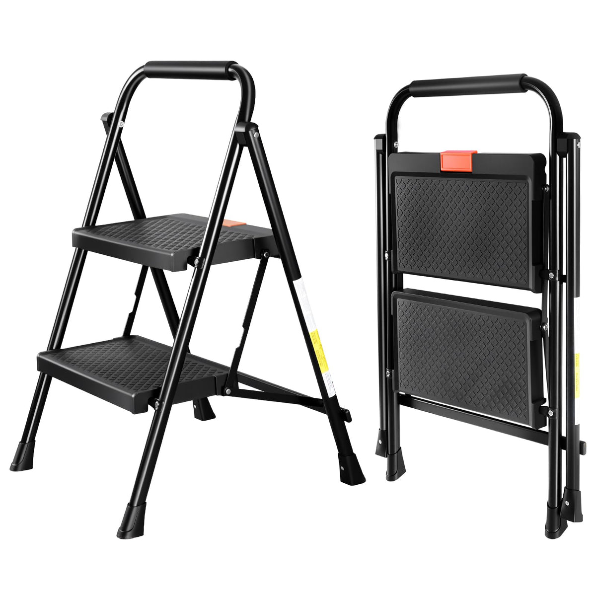 2 Step Steel Ladder with Anti-Slip Pedal D312