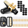 49 Pcs Alto Saxophone Replacement Kit with Mouthpiece Reeds Storage Case P376471