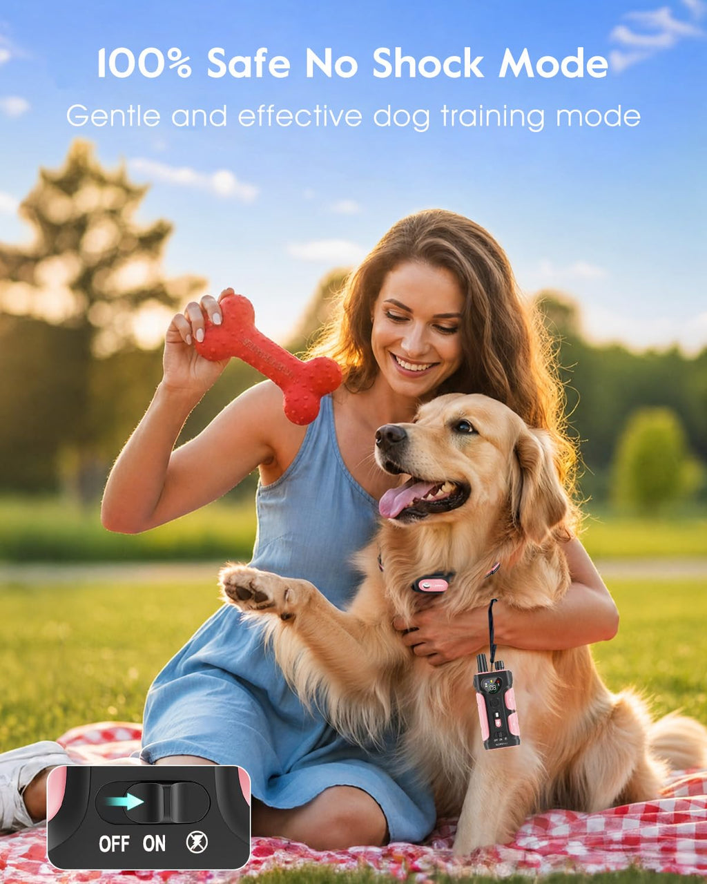 Pink Dog Training Collar with Remote B30226